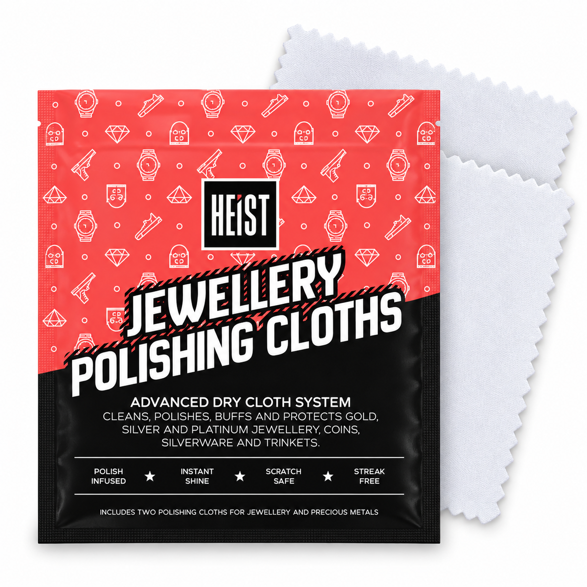 Heist Jewellery Polishing Cloths [2 Pack]